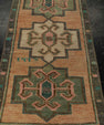 Turkish Mini Rug Oriental Hand Knotted Vintage Rug 1'8" x 3'4" #21195