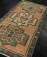 Turkish Mini Rug Oriental Hand Knotted Vintage Rug 1'8" x 3'4" #21195