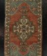 Turkish Mini Rug Oriental Hand Knotted Vintage Rug 1'8" x 2'11" #21232