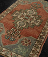 Turkish Mini Rug Oriental Hand Knotted Vintage Rug 1'8" x 2'11" #21232