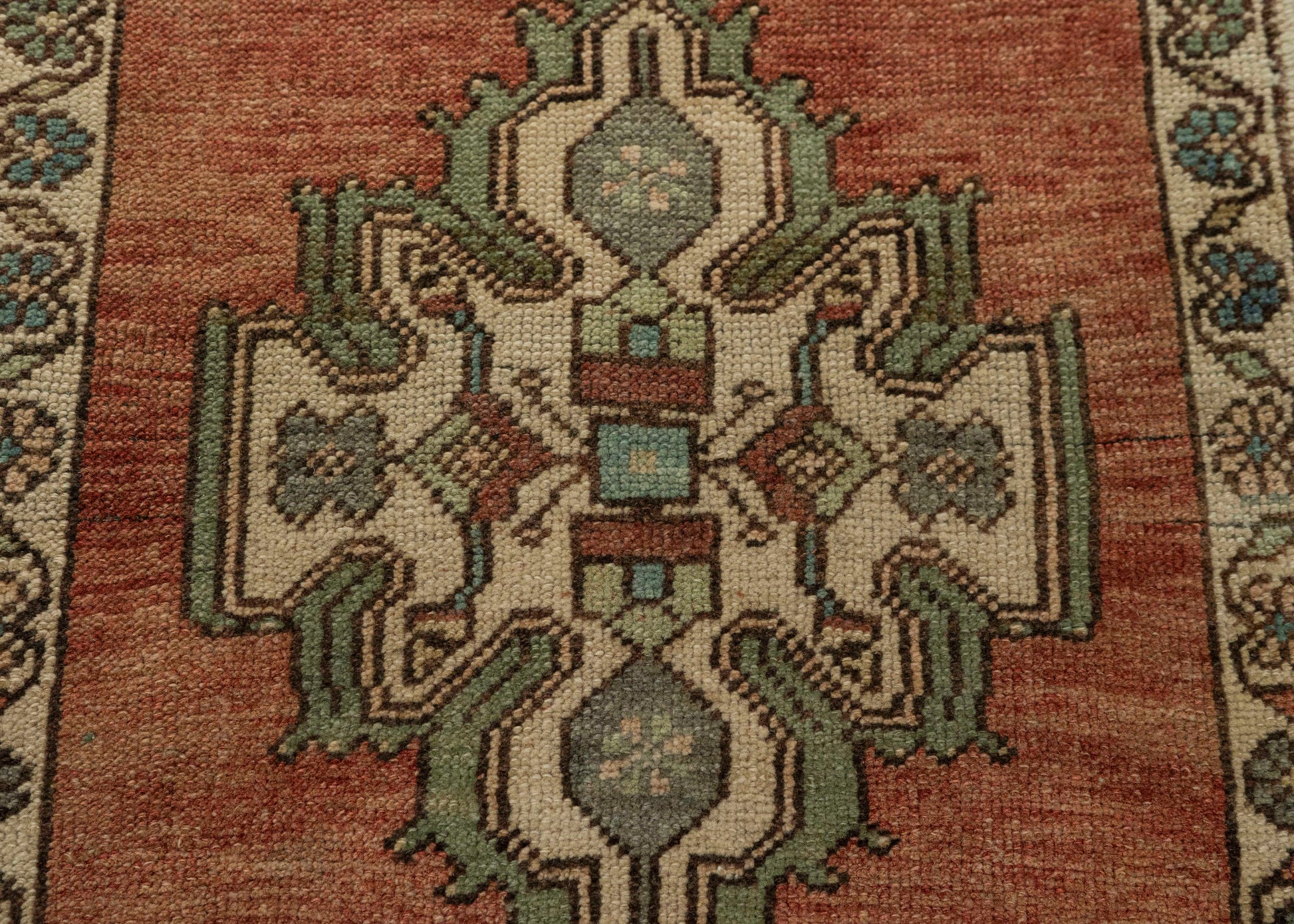 Turkish Mini Rug Oriental Hand Knotted Vintage Rug 1'8" x 2'11" #21232
