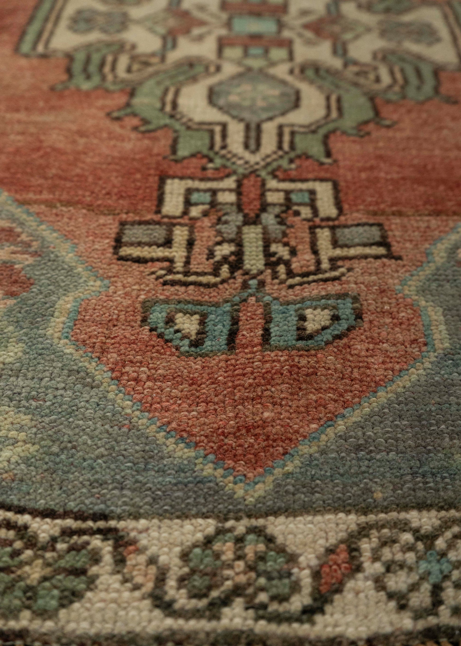 Turkish Mini Rug Oriental Hand Knotted Vintage Rug 1'8" x 2'11" #21232
