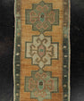 Turkish Mini Rug Oriental Hand Knotted Vintage Rug 1'6" x 3'1" #21235