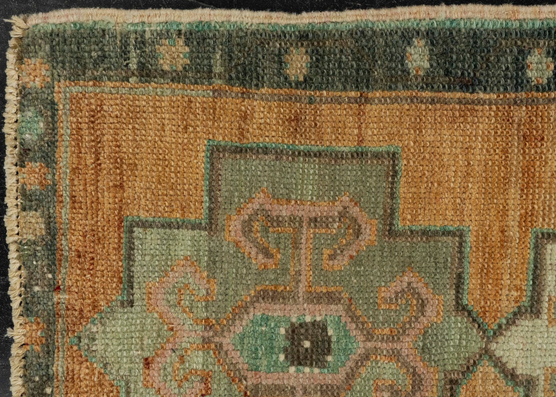 Turkish Mini Rug Oriental Hand Knotted Vintage Rug 1'6" x 3'1" #21235