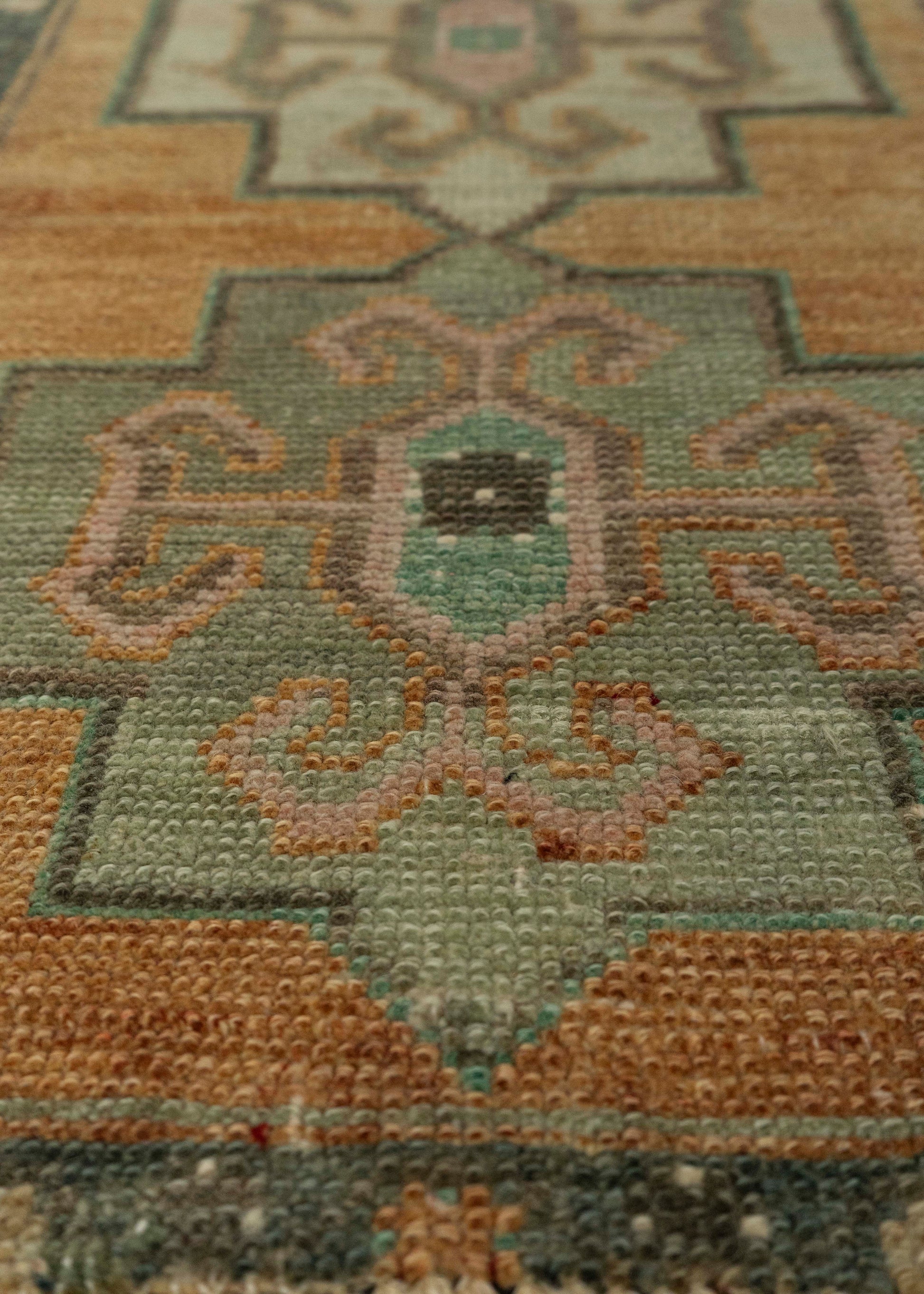 Turkish Mini Rug Oriental Hand Knotted Vintage Rug 1'6" x 3'1" #21235