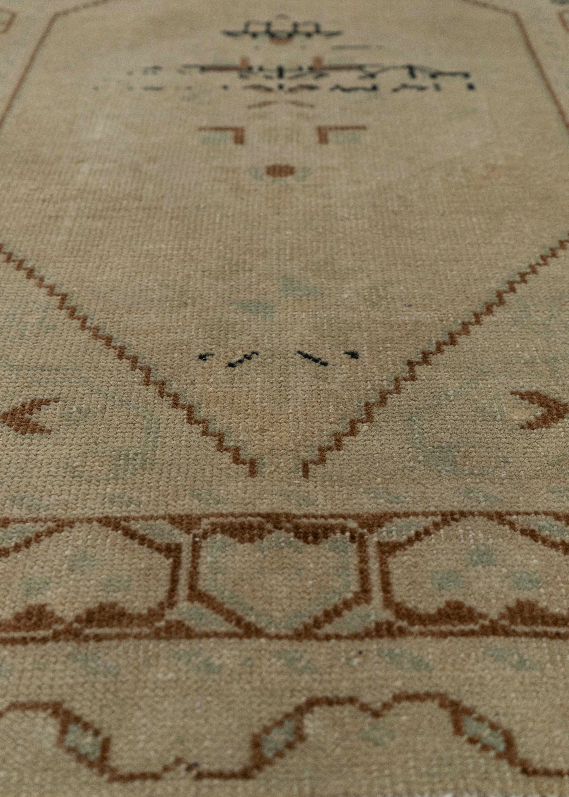 Turkish Mini Rug Oriental Hand Knotted Vintage Rug 1'10" x 3'3" #21054