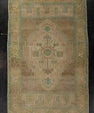 Turkish Mini Rug Oriental Hand Knotted Vintage Rug 1'10" x 2'10" #21053
