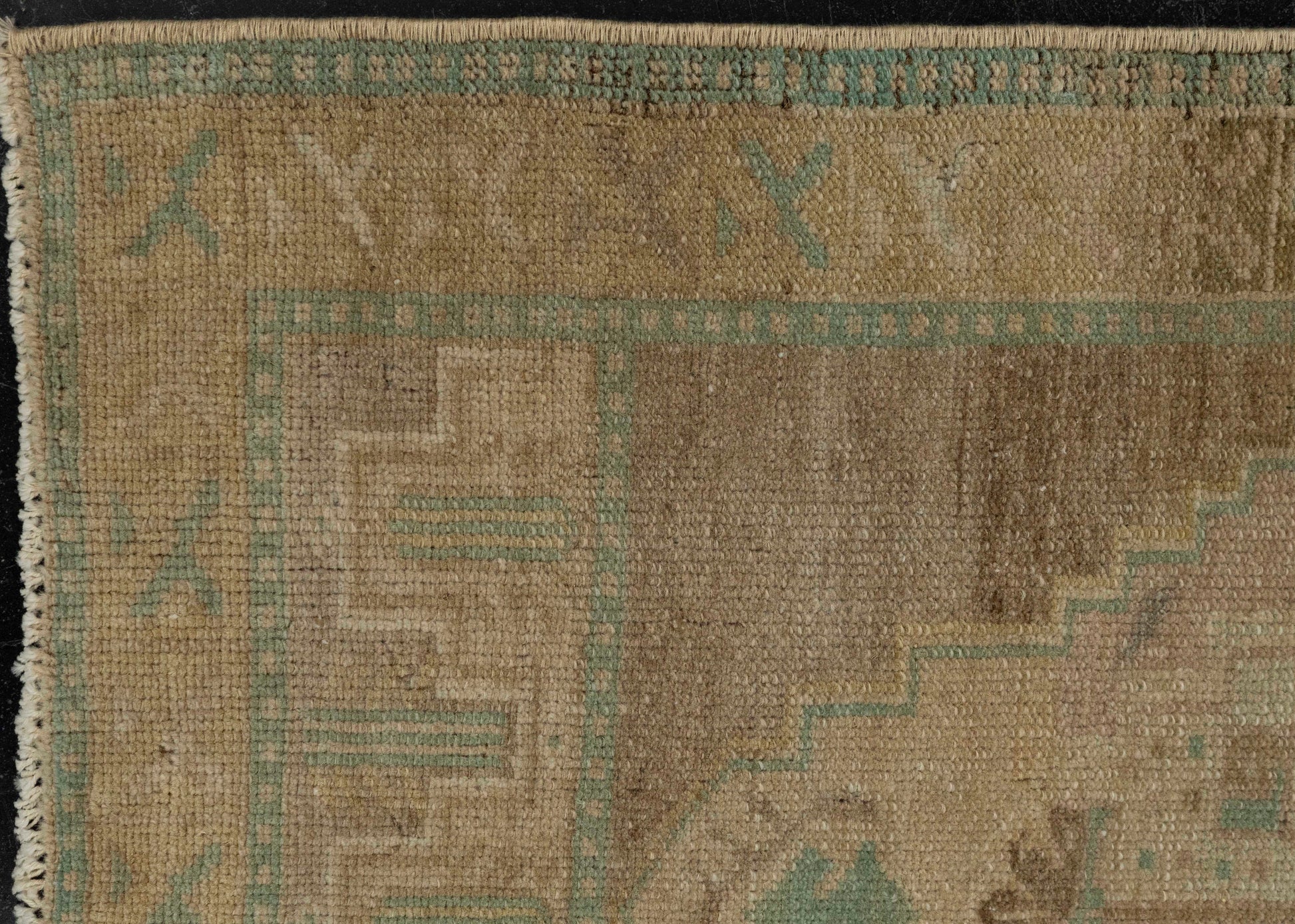 Turkish Mini Rug Oriental Hand Knotted Vintage Rug 1'10" x 2'10" #21053