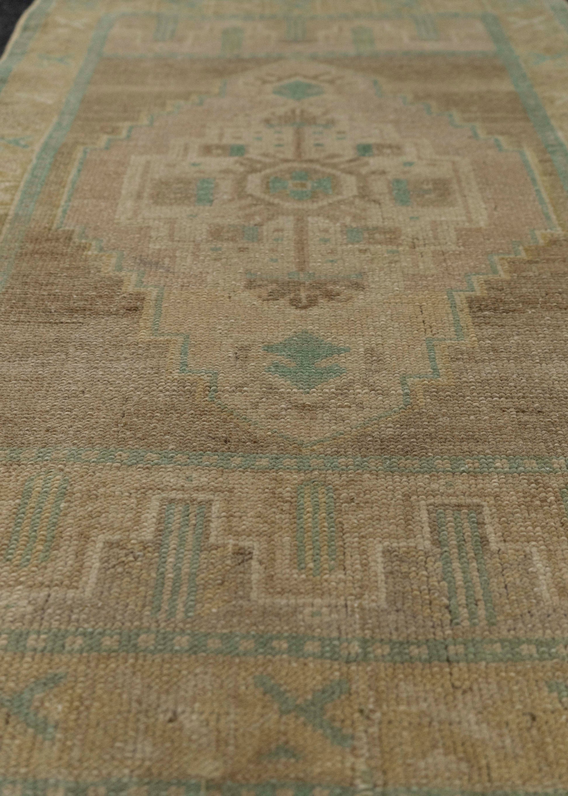 Turkish Mini Rug Oriental Hand Knotted Vintage Rug 1'10" x 2'10" #21053