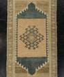 Turkish Mini Rug Oriental Hand Knotted Vintage Rug 1'7" x 2'8" #21254