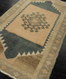 Turkish Mini Rug Oriental Hand Knotted Vintage Rug 1'7" x 2'8" #21254