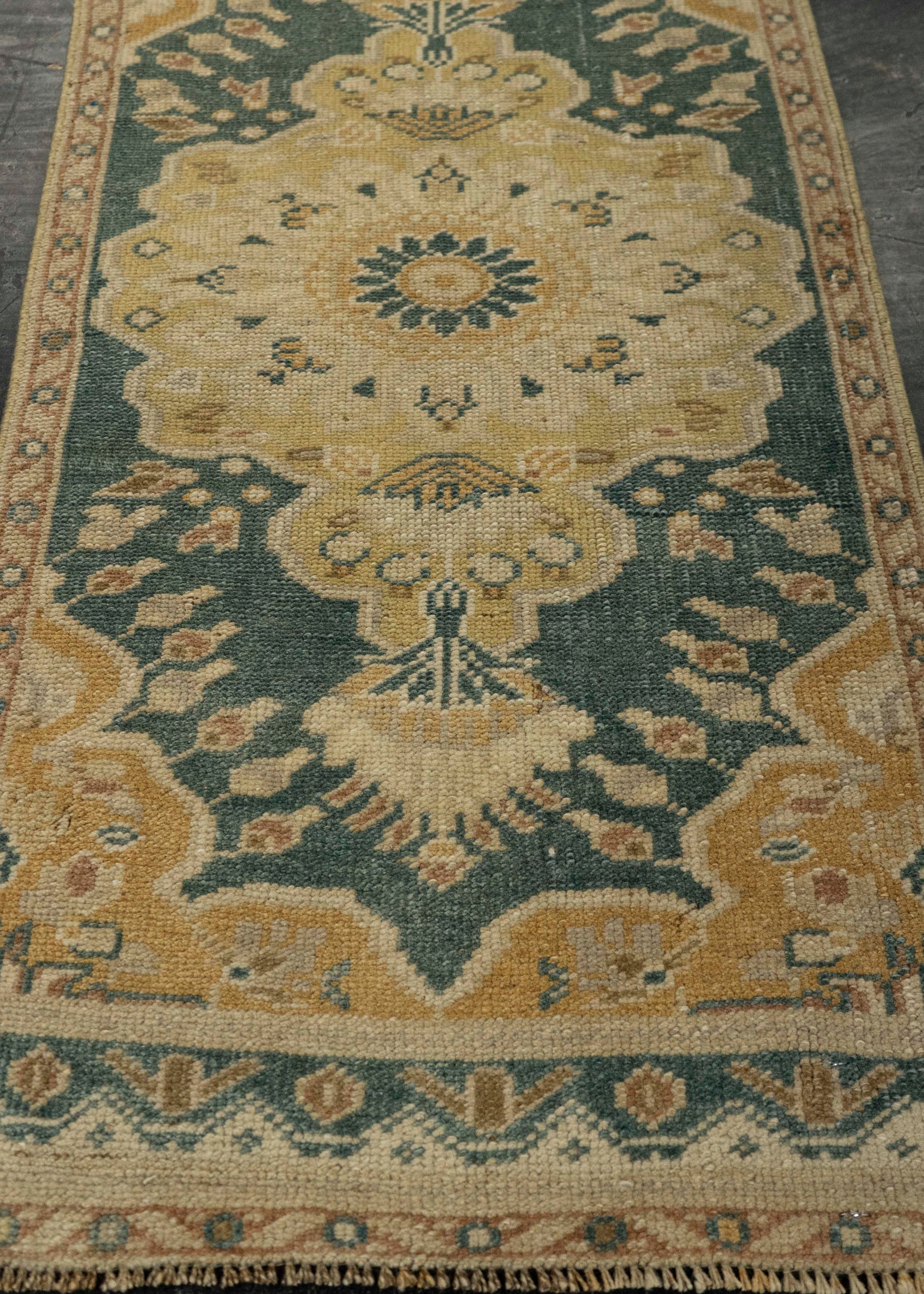 Turkish Mini Rug Oriental Hand Knotted Vintage Rug 1'7" x 3'3" #21251
