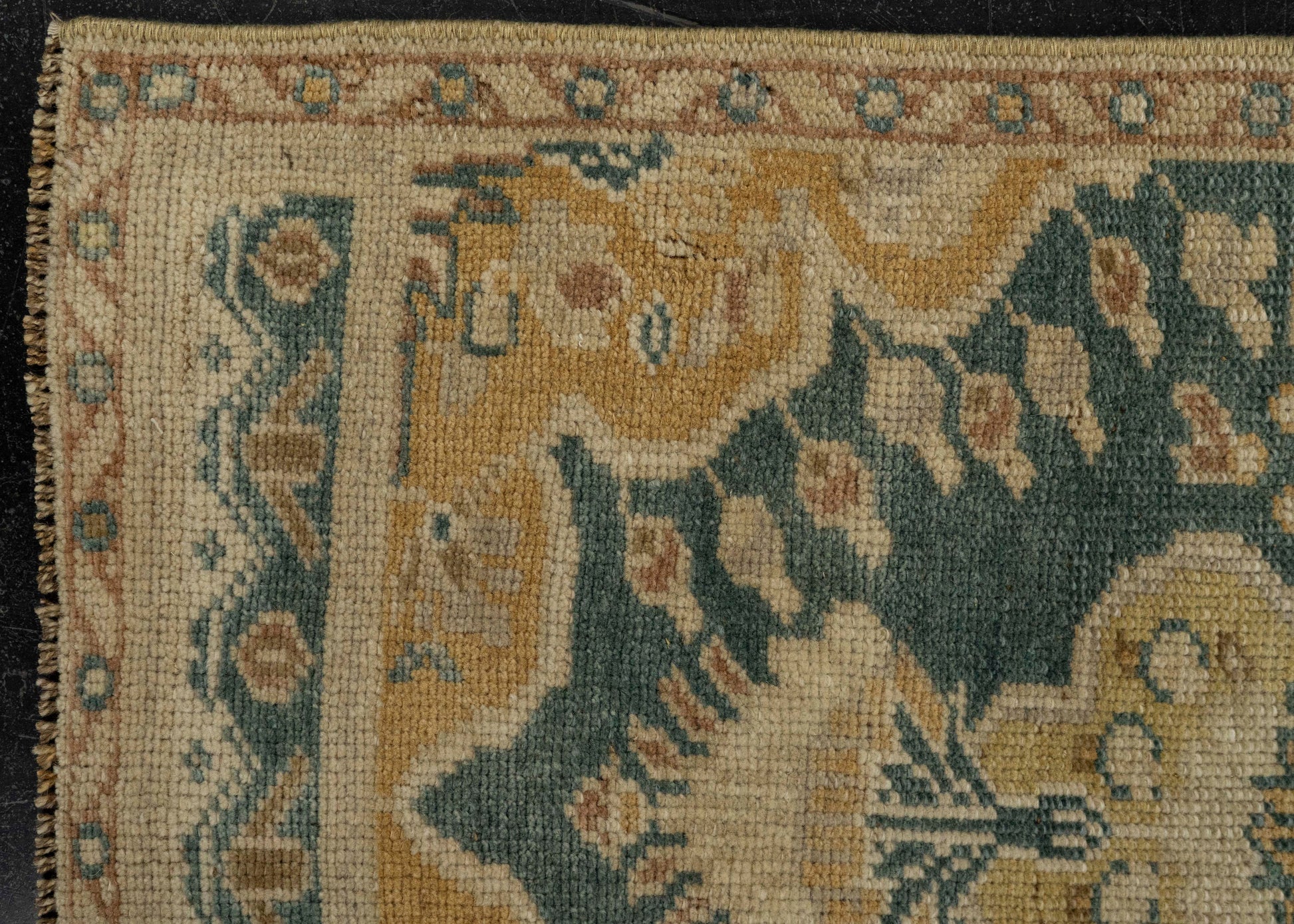 Turkish Mini Rug Oriental Hand Knotted Vintage Rug 1'7" x 3'3" #21251