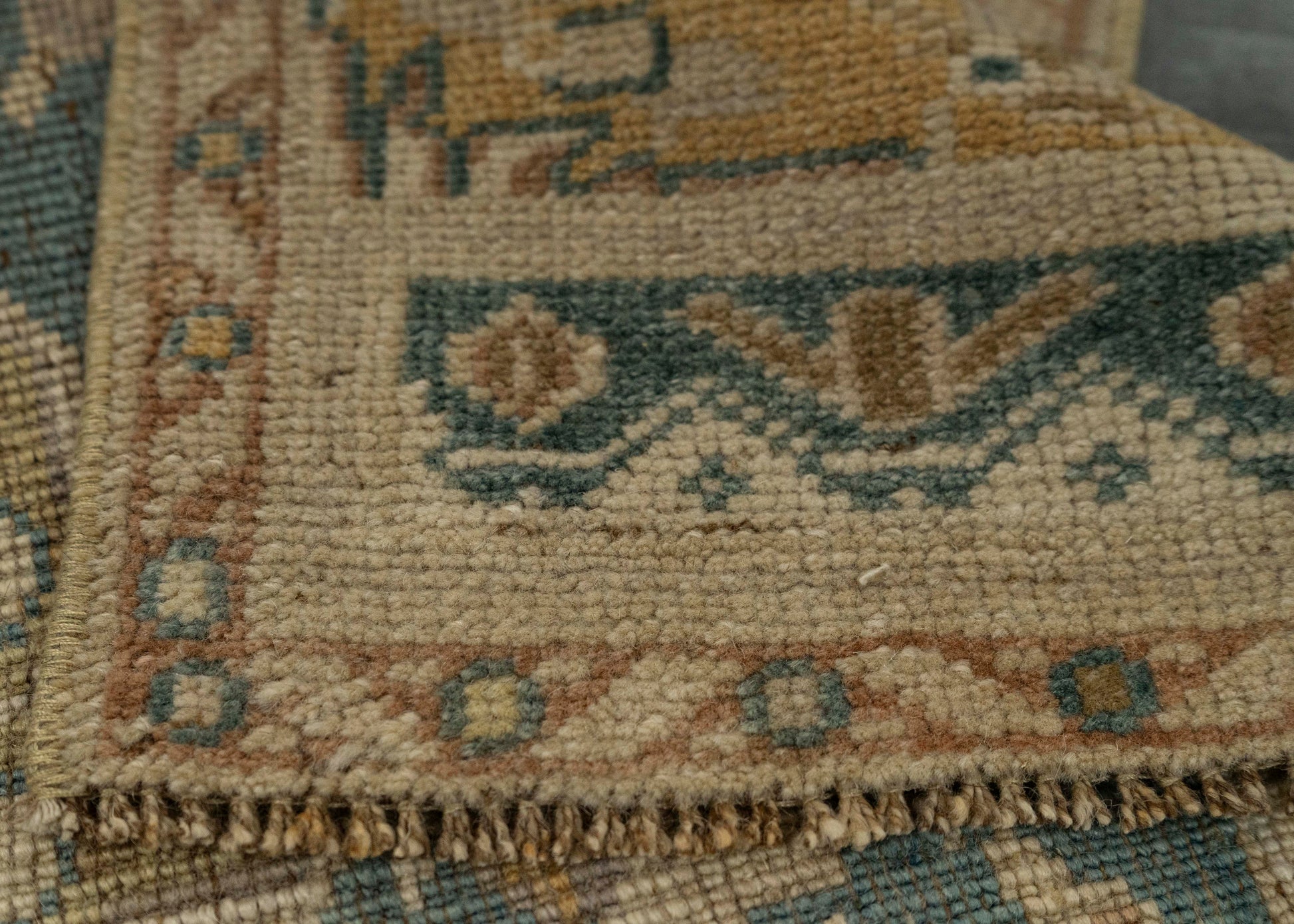 Turkish Mini Rug Oriental Hand Knotted Vintage Rug 1'7" x 3'3" #21251