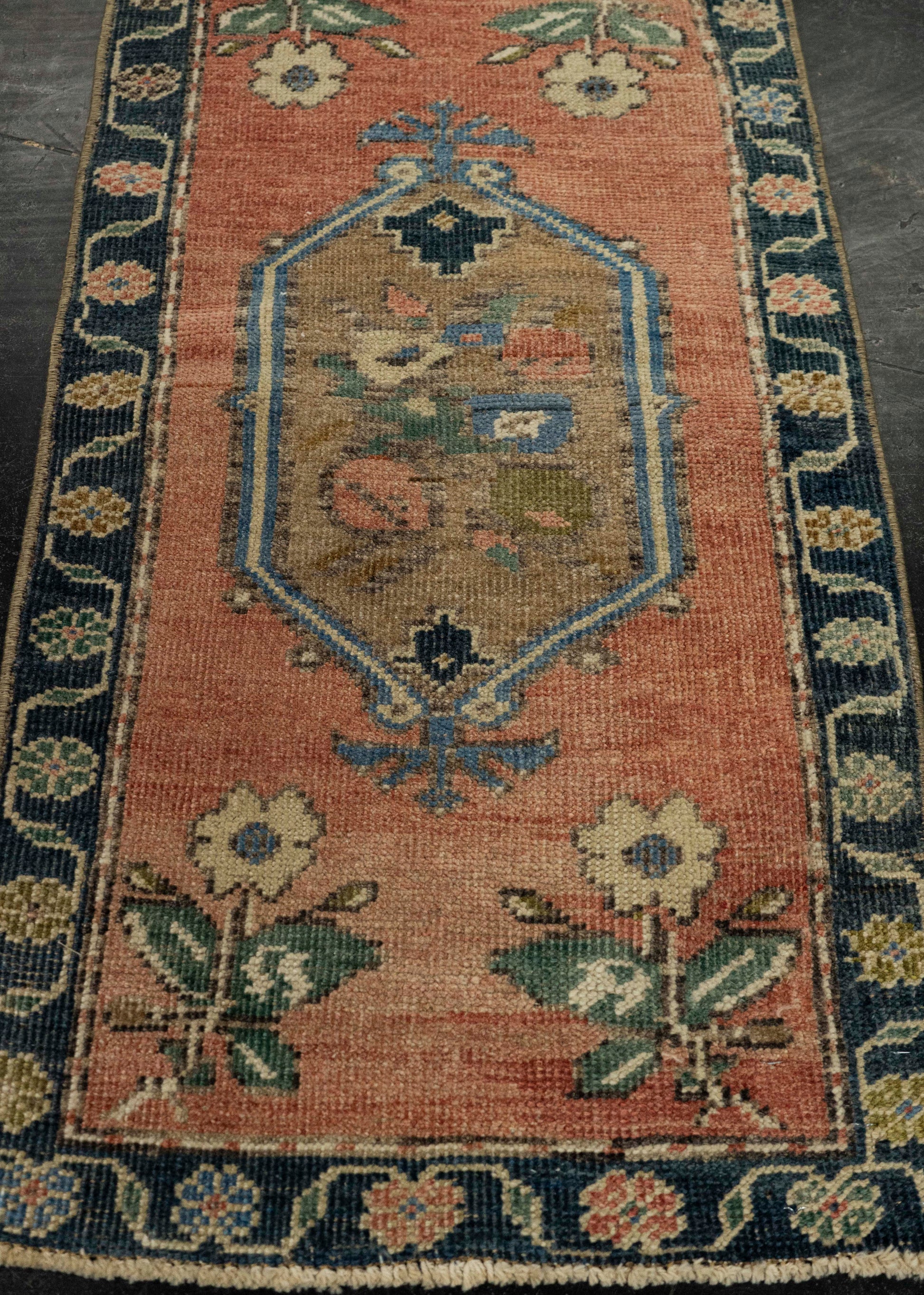Turkish Mini Rug Oriental Hand Knotted Vintage Rug 1'6" x 2'10" #21226