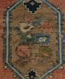 Turkish Mini Rug Oriental Hand Knotted Vintage Rug 1'6" x 2'10" #21226