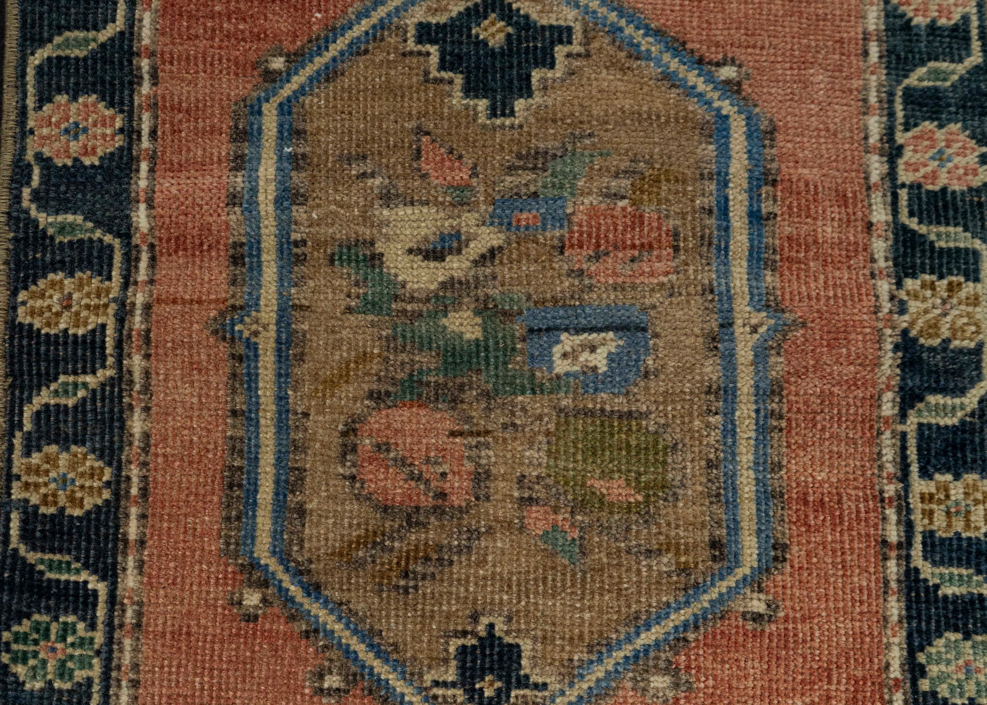 Turkish Mini Rug Oriental Hand Knotted Vintage Rug 1'6" x 2'10" #21226