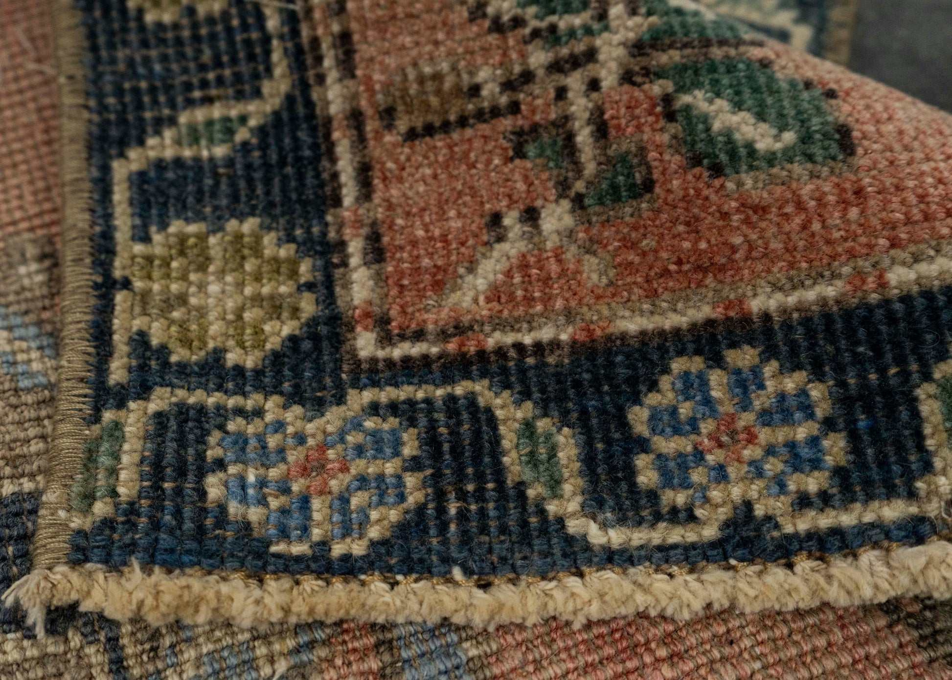 Turkish Mini Rug Oriental Hand Knotted Vintage Rug 1'6" x 2'10" #21226