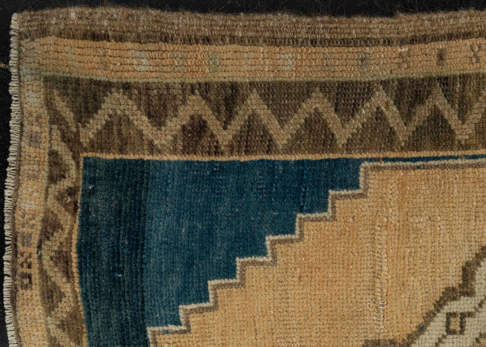 Turkish Mini Rug Oriental Hand Knotted Vintage Rug 1'10" x 2'10" #21192