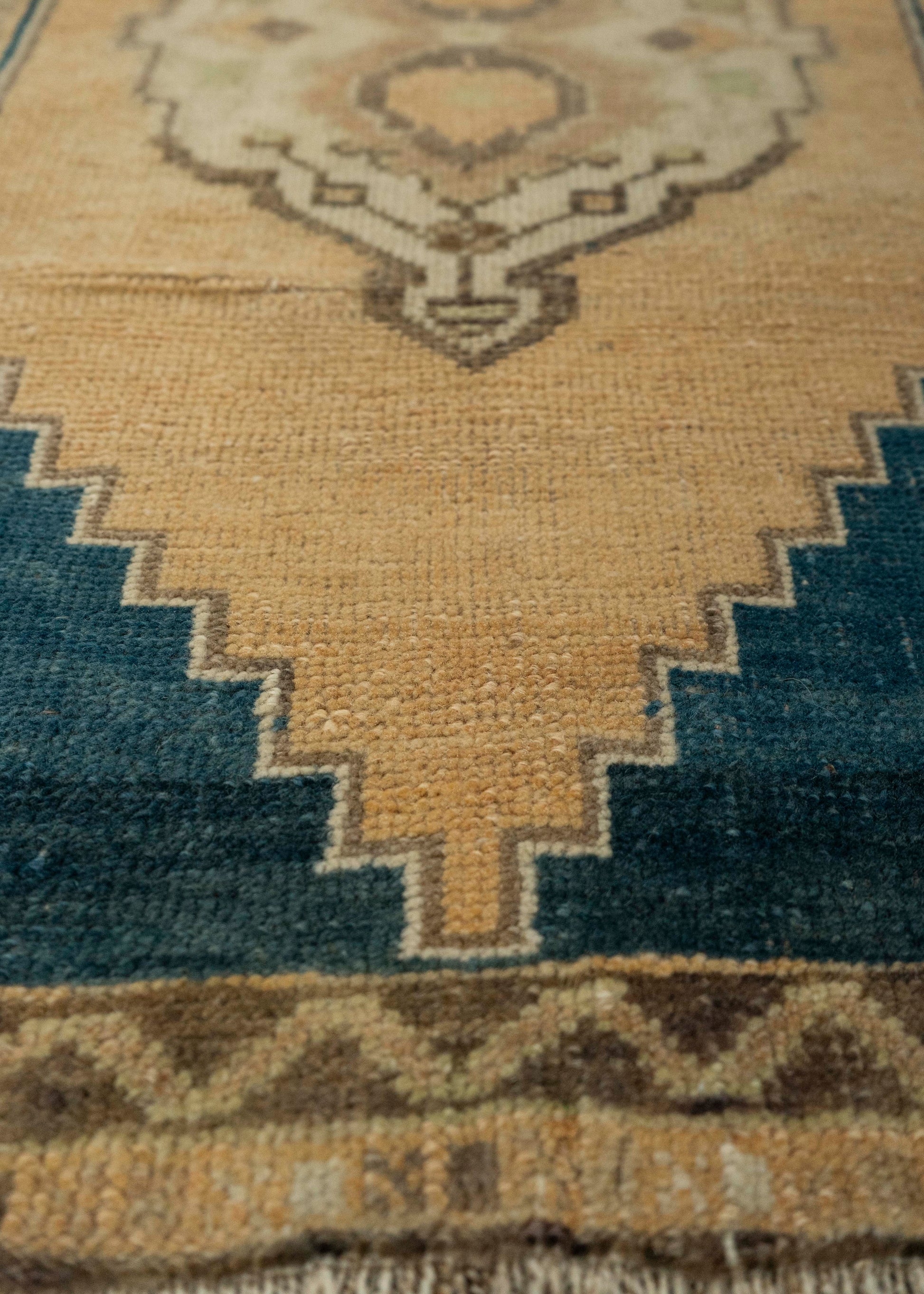 Turkish Mini Rug Oriental Hand Knotted Vintage Rug 1'10" x 2'10" #21192