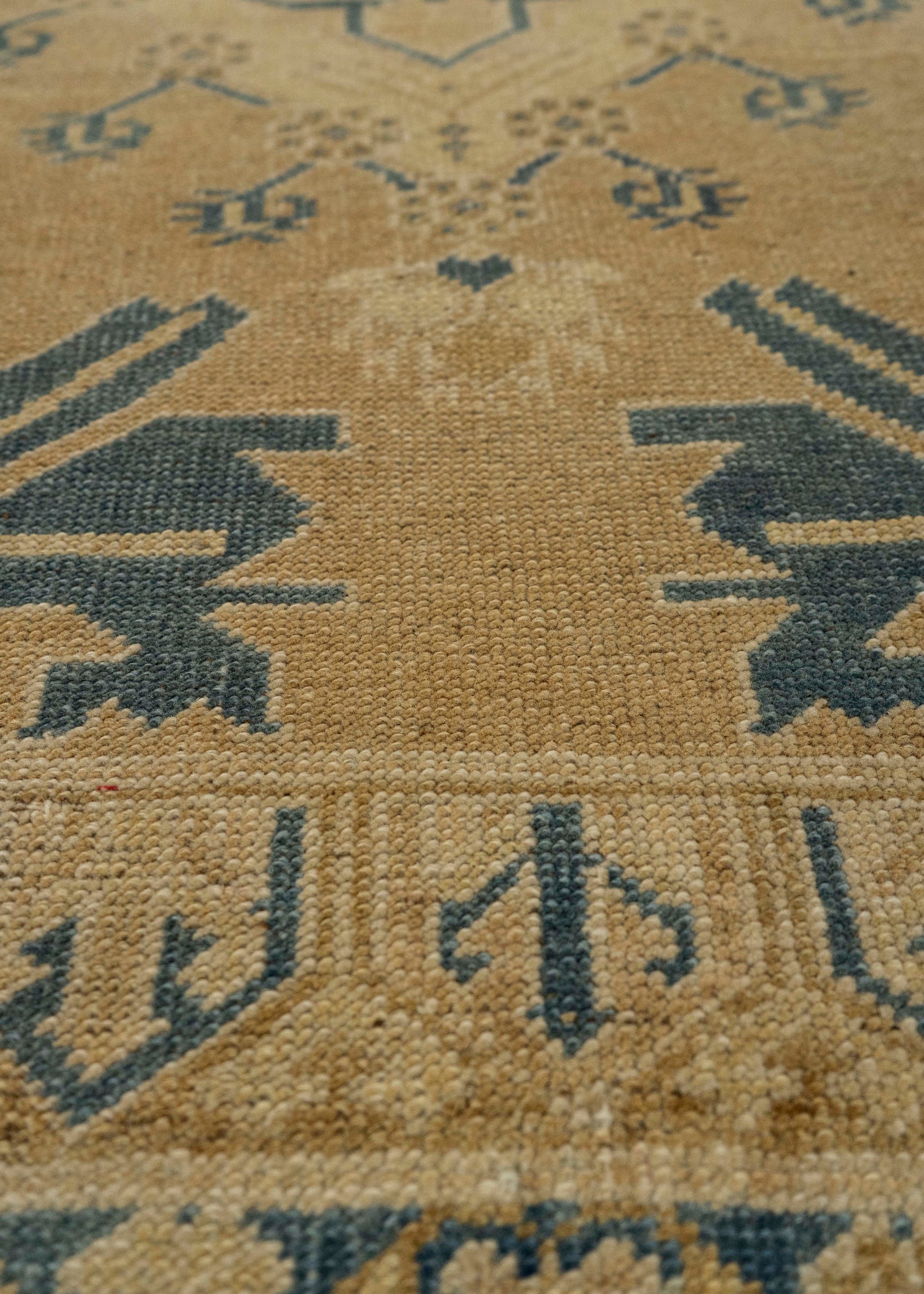 Turkish Mini Rug Oriental Hand Knotted Vintage Rug 1'9" x 3'7" #21231