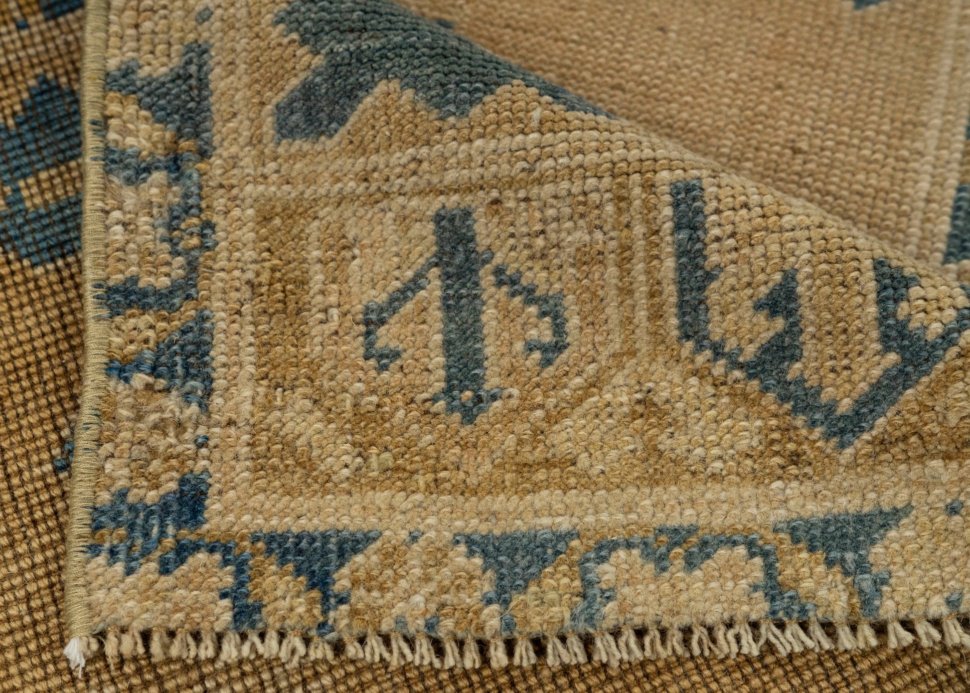 Turkish Mini Rug Oriental Hand Knotted Vintage Rug 1'9" x 3'7" #21231