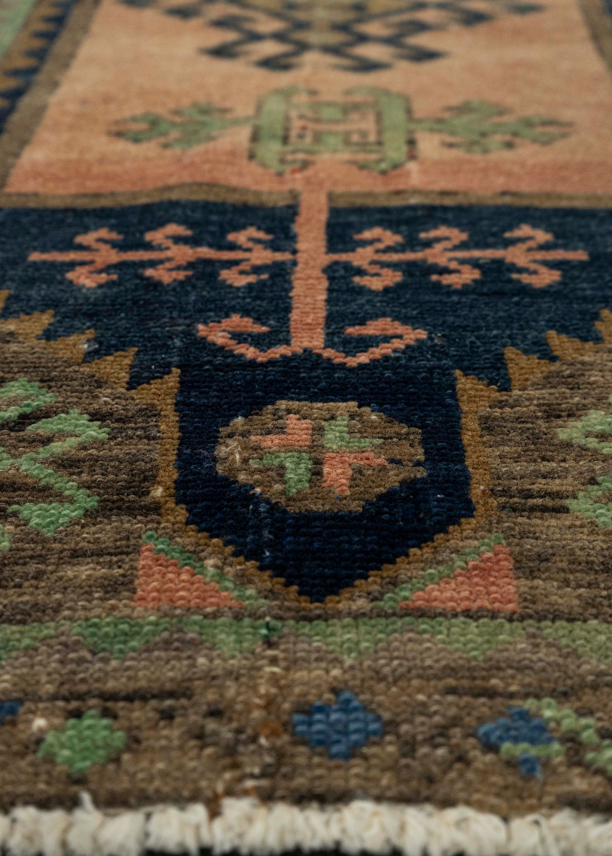 Turkish Mini Rug Oriental Hand Knotted Vintage Rug 1'7" x 3'2" #21216