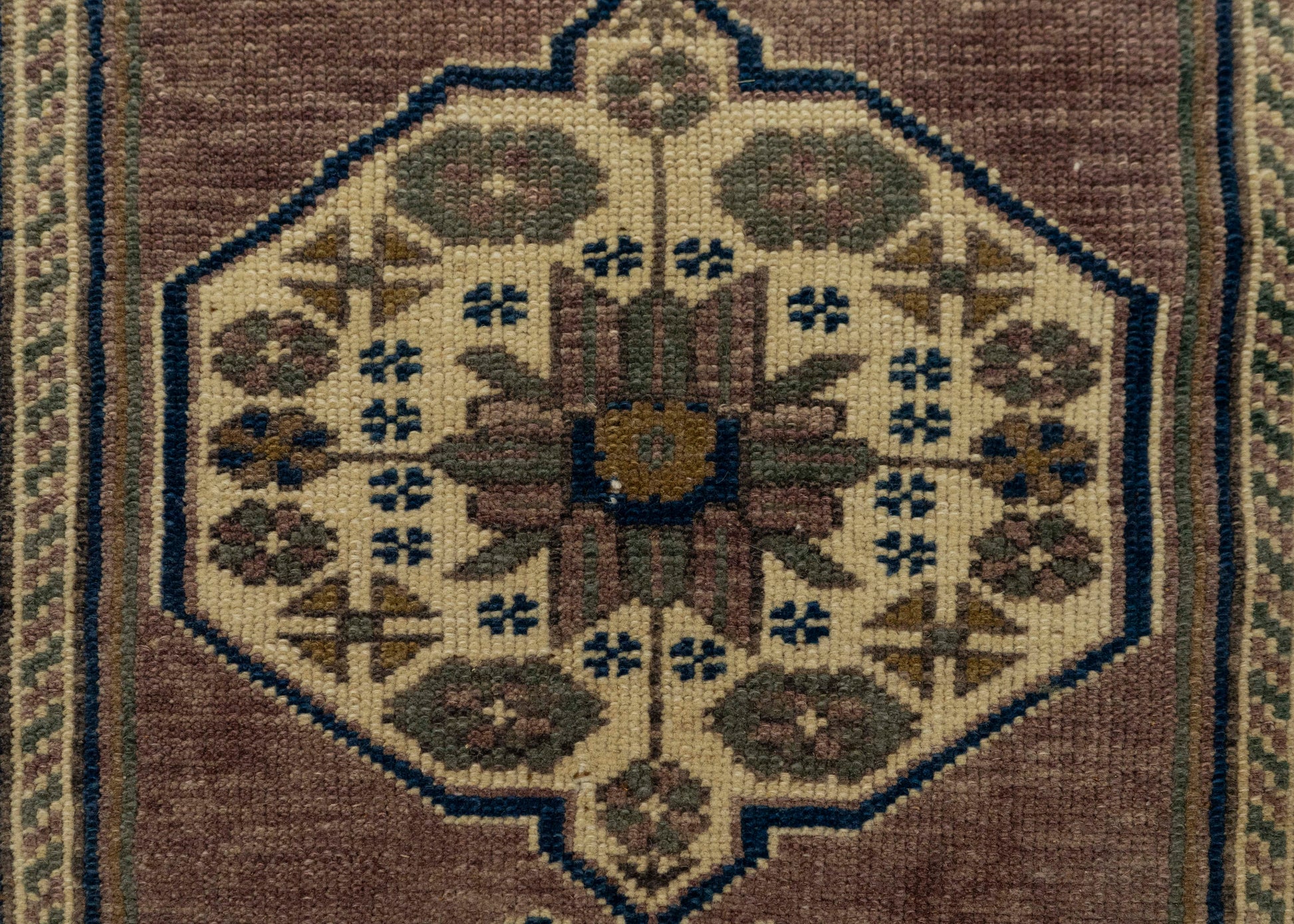 Turkish Mini Rug Oriental Hand Knotted Vintage Rug 1'5" x 2'6" #21208