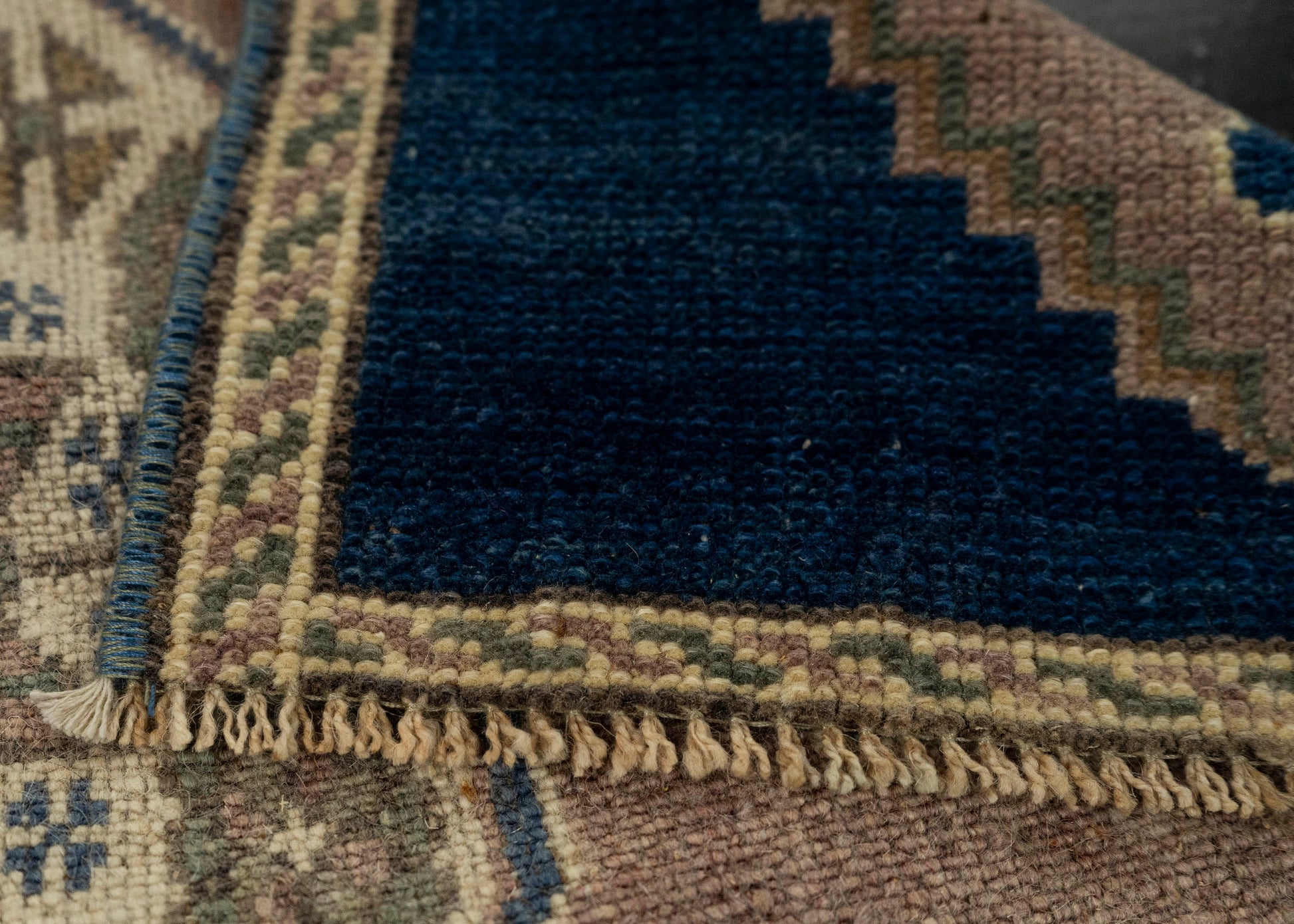 Turkish Mini Rug Oriental Hand Knotted Vintage Rug 1'5" x 2'6" #21208