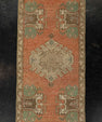 Turkish Mini Rug Oriental Hand Knotted Vintage Rug 1'6" x 3' #21209