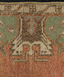 Turkish Mini Rug Oriental Hand Knotted Vintage Rug 1'6" x 3' #21209