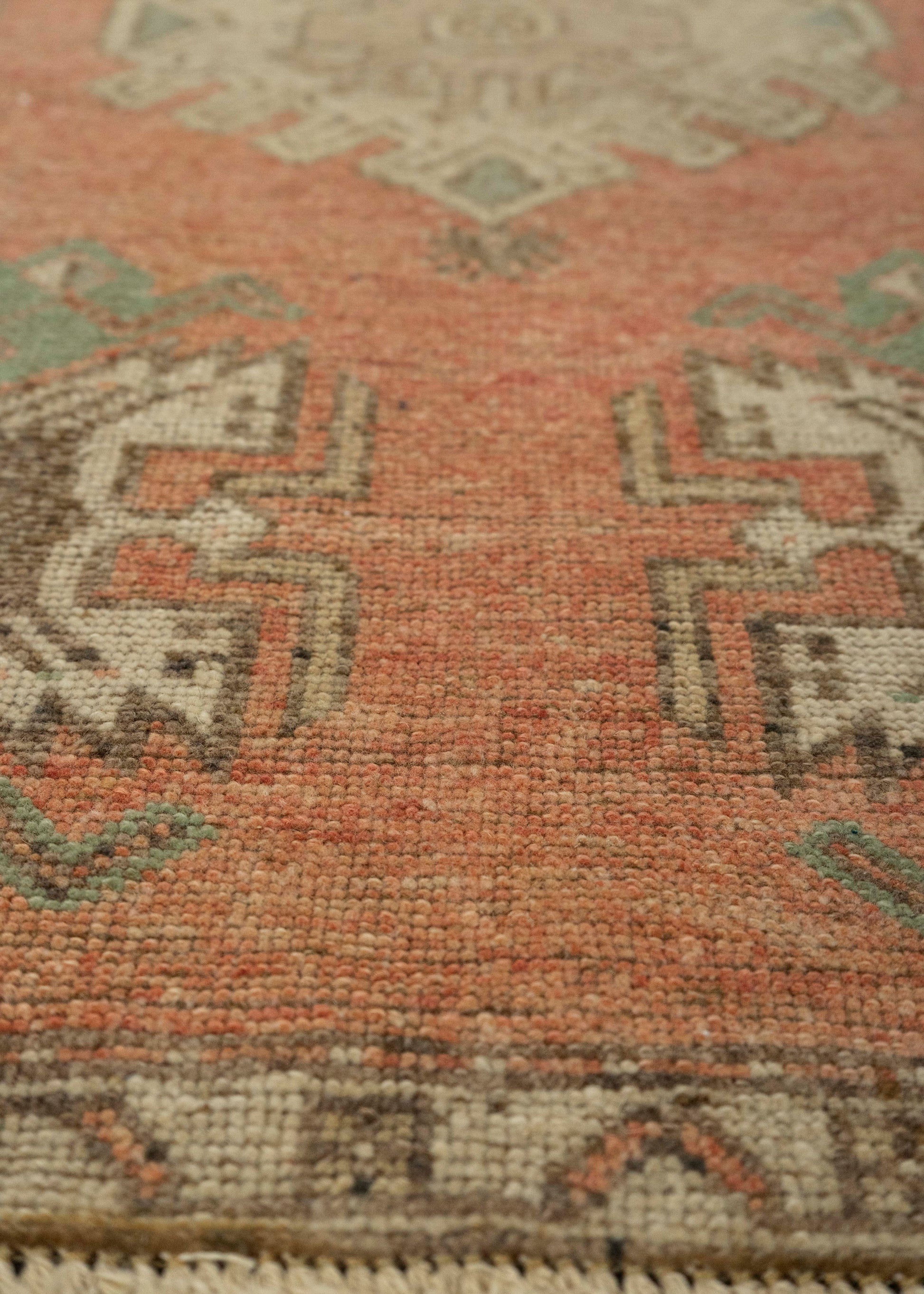 Turkish Mini Rug Oriental Hand Knotted Vintage Rug 1'6" x 3' #21209