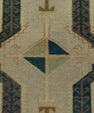 Turkish Mini Rug Oriental Hand Knotted Vintage Rug 1'11" x 3'2" #21211