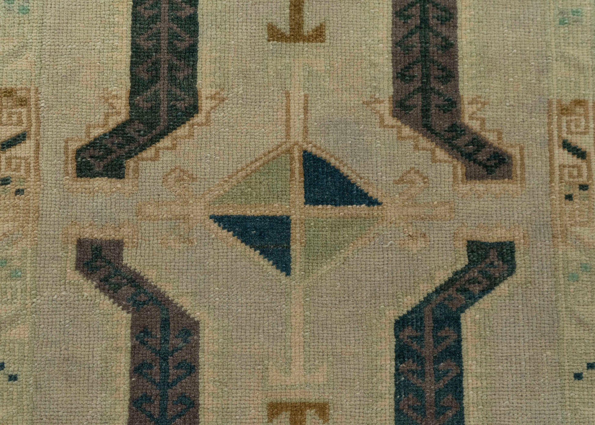 Turkish Mini Rug Oriental Hand Knotted Vintage Rug 1'11" x 3'2" #21211