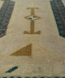 Turkish Mini Rug Oriental Hand Knotted Vintage Rug 1'11" x 3'2" #21211