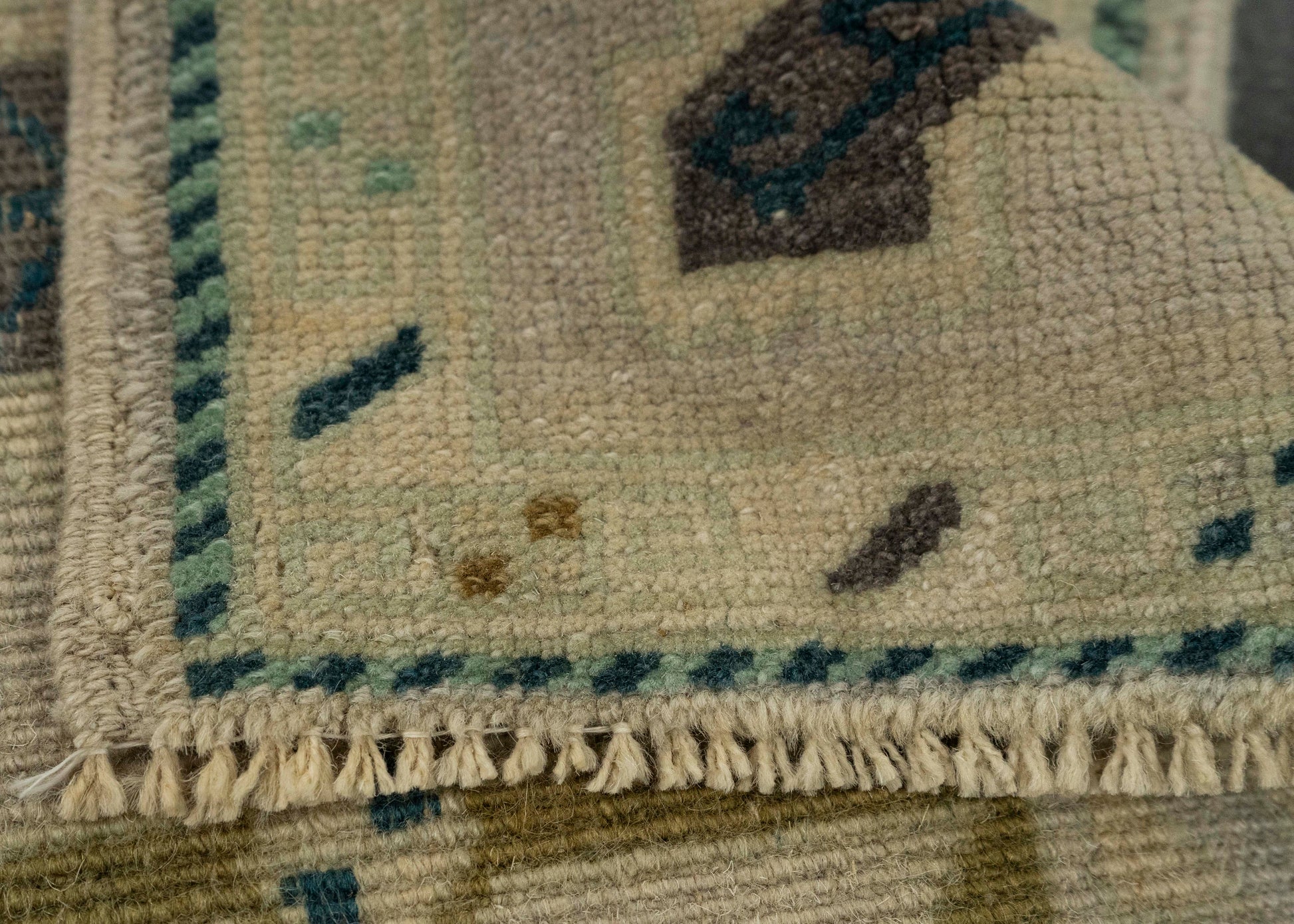 Turkish Mini Rug Oriental Hand Knotted Vintage Rug 1'11" x 3'2" #21211