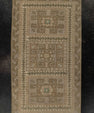 Turkish Mini Rug Oriental Hand Knotted Vintage Rug 1'10" x 3'3" #21049