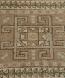 Turkish Mini Rug Oriental Hand Knotted Vintage Rug 1'10" x 3'3" #21049