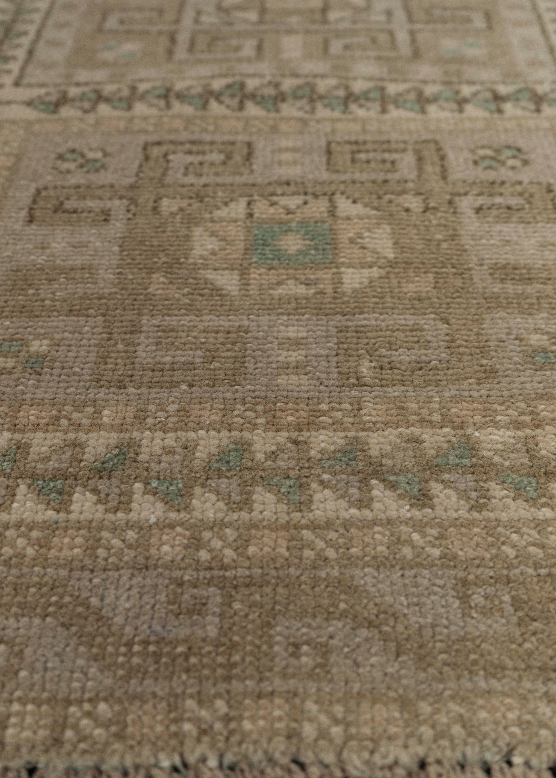 Turkish Mini Rug Oriental Hand Knotted Vintage Rug 1'10" x 3'3" #21049
