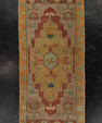 Turkish Mini Rug Oriental Hand Knotted Vintage Rug 1'7" x 3'3" #21229