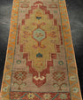 Turkish Mini Rug Oriental Hand Knotted Vintage Rug 1'7" x 3'3" #21229