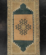 Turkish Mini Rug Oriental Hand Knotted Vintage Rug 1'7" x 2'10" #21272