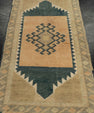 Turkish Mini Rug Oriental Hand Knotted Vintage Rug 1'7" x 2'10" #21272