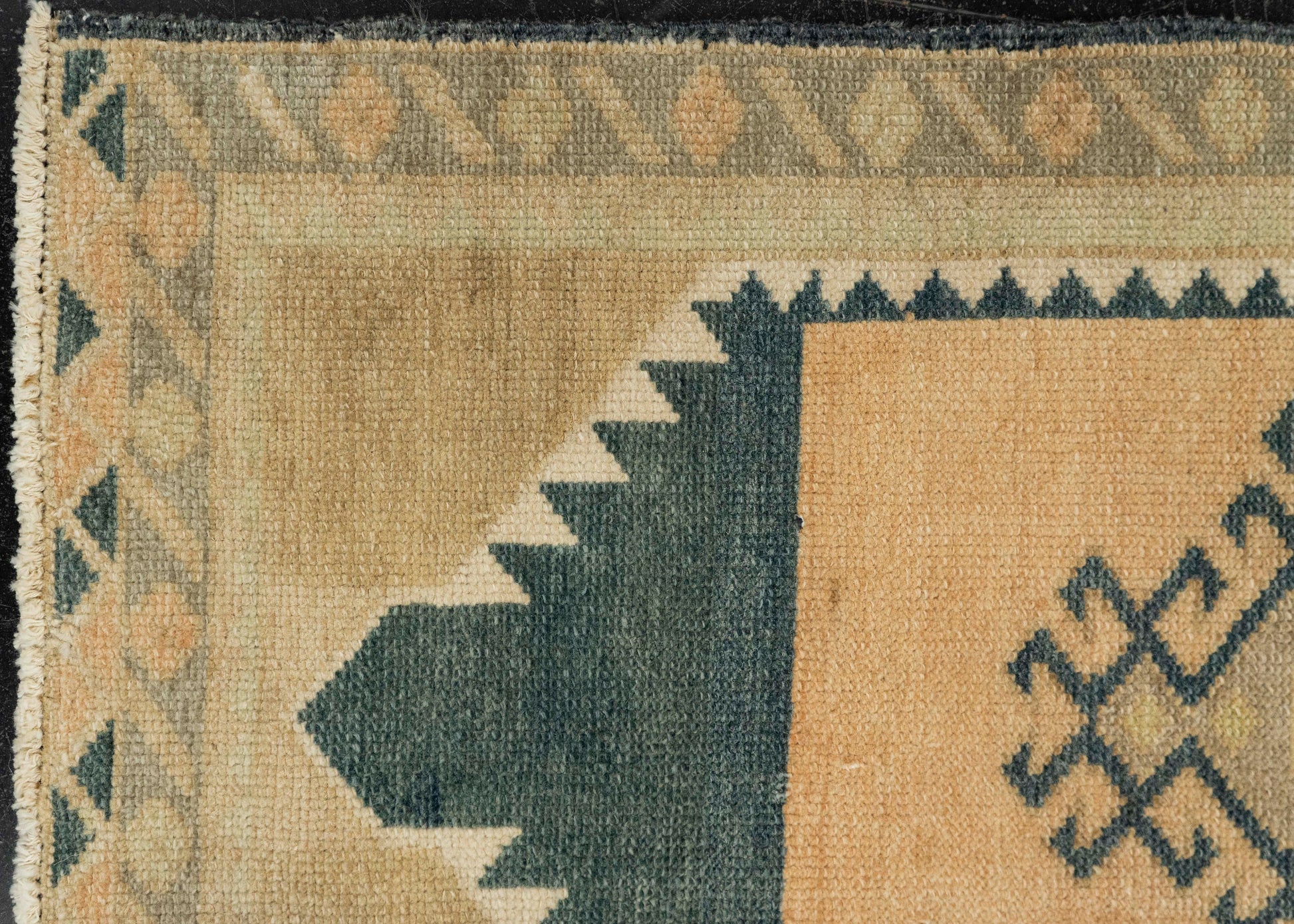 Turkish Mini Rug Oriental Hand Knotted Vintage Rug 1'7" x 2'10" #21272