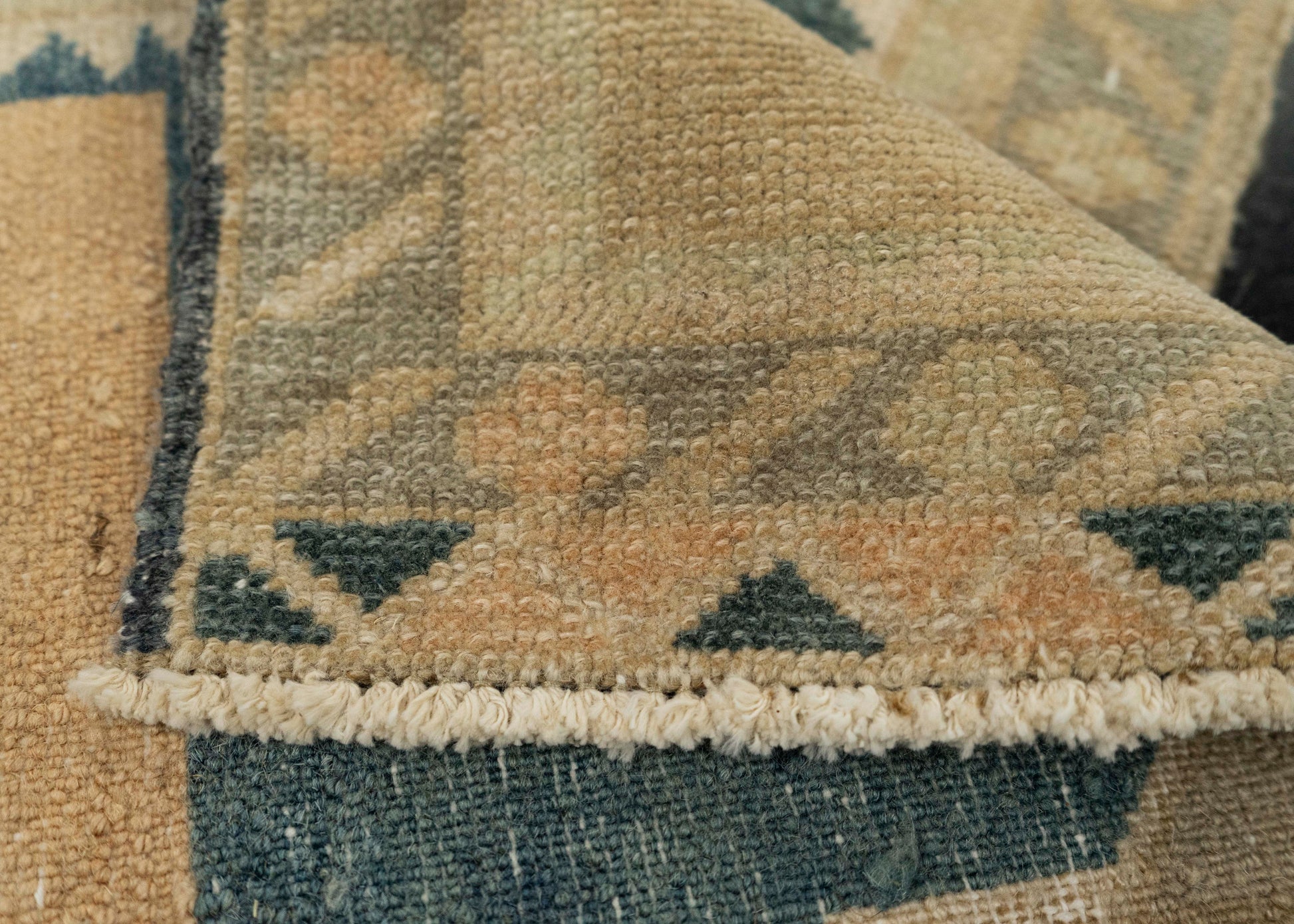 Turkish Mini Rug Oriental Hand Knotted Vintage Rug 1'7" x 2'10" #21272