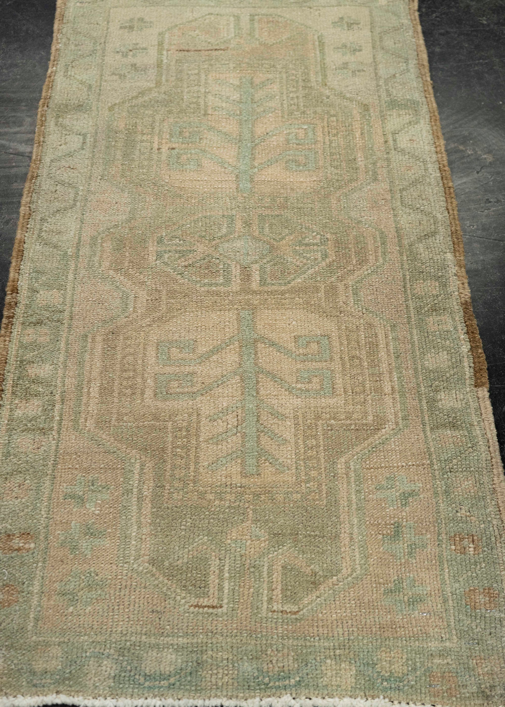 Turkish Mini Rug Oriental Hand Knotted Vintage Rug 1'9" x 3'3" #21051