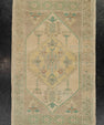 Turkish Mini Rug Oriental Hand Knotted Vintage Rug 1'11" x 3'1" #21050
