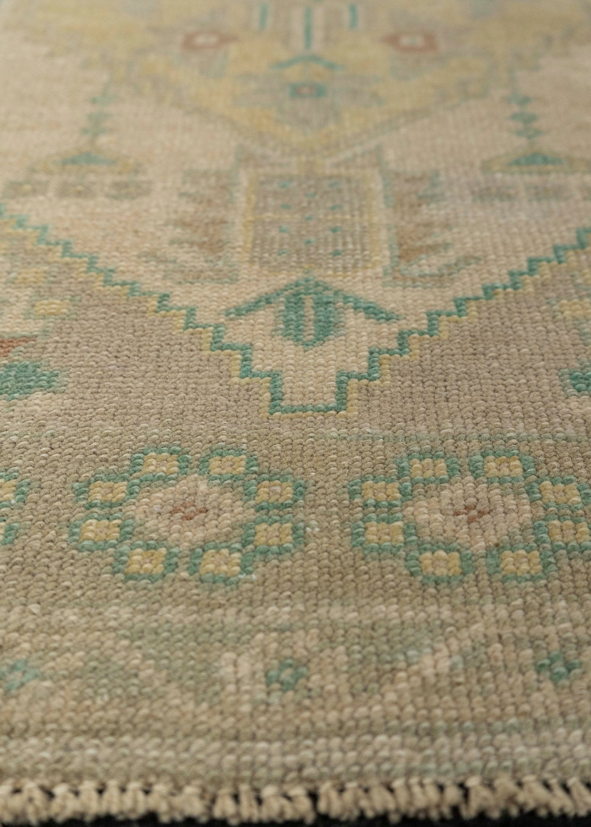 Turkish Mini Rug Oriental Hand Knotted Vintage Rug 1'11" x 3'1" #21050