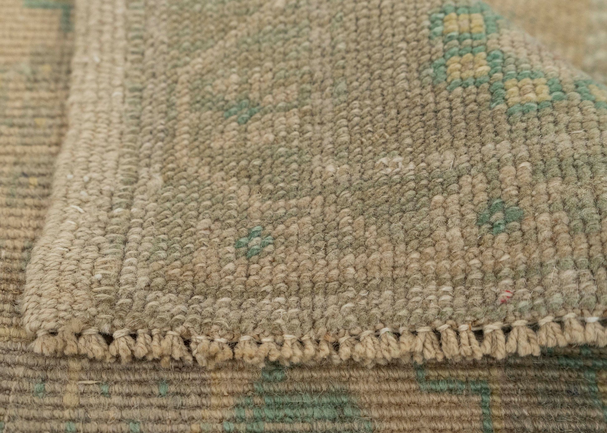 Turkish Mini Rug Oriental Hand Knotted Vintage Rug 1'11" x 3'1" #21050