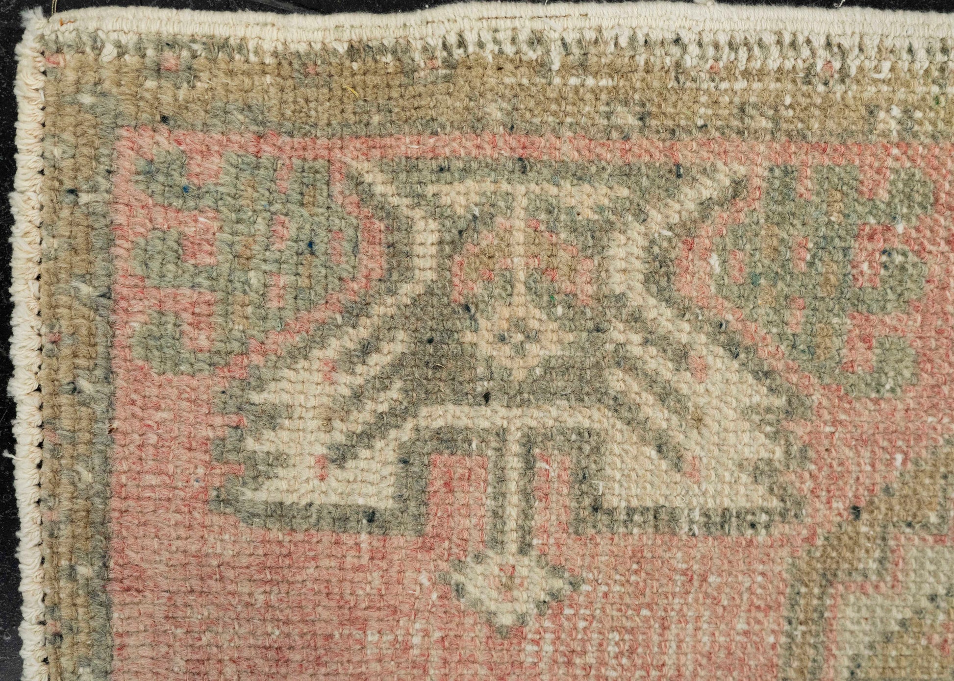 Turkish Mini Rug Oriental Hand Knotted Vintage Rug 1'9" x 3'4" #21138